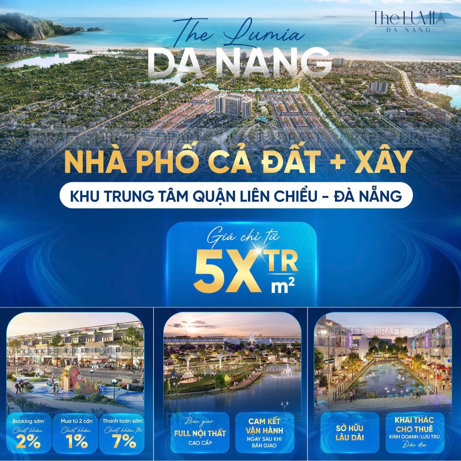 Chính sách bán hàng shophouse The Lumia Đà Nẵng